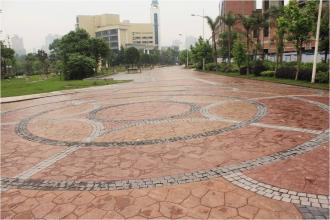 南方玫瑰城壓模地坪