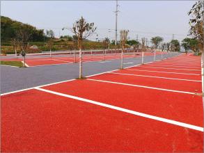 重慶南坪迎龍3100㎡彩色混凝土停車場